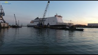 Impressie werkzaamheden Zevenmorgen  oa baggeren en zinkwerk  door 📽Schakel Werkt [upl. by Eimat]