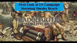 Omaha Beach Gameplay  Headquarters World War II [upl. by Idolem581]