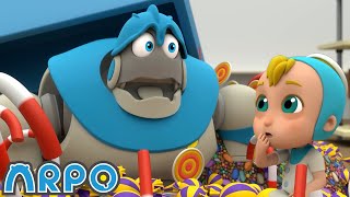 The Great Baby Candy CHASE  ARPO The Robot  Funny Kids Cartoons  Kids TV Full Episodes [upl. by Sinoda]