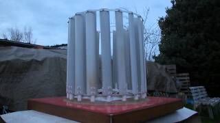 homemade Vertical Axis Wind Turbine revision 1 [upl. by Ariaz81]