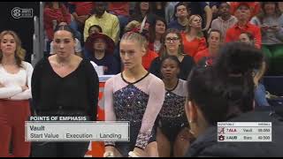 Chloe LaCoursiere CareerHigh 995 Vault Alabama vs Auburn 2924 [upl. by Yrro]