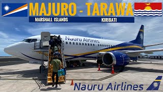 TRIPREPORT  Nauru Airlines ECONOMY  Boeing 737300  Majuro  Tarawa [upl. by Marijane]