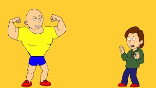 Caillou takes steroids and beats up his dadgets beat up badlygrounded [upl. by Anerhs]