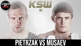 Shamil Musaev vs Michał Pietrzak na KSW 64 w Łodzi [upl. by Nonah]