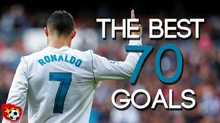 Los 70 MEJORES Goles De CR7 En Su PASO Por EUROPA ► Madrid Man UTD Con Relatos 2003  2022 ᴴᴰ [upl. by Cirre419]