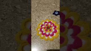 Rangoli for beginners rangoli viralshort [upl. by Einahpit]