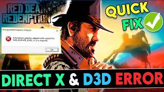 How to FIX All Crashes amp Errors in Red Dead Redemption 1 PC  FIX Access Violation amp DX 12 Error [upl. by Airbmat367]