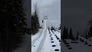 Quebec Valcartier down Everest slide [upl. by Lindsey]