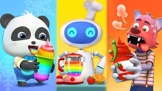 Rainbow Juice Song  Colors Song  Fun Sing Along Songs  Kids Song  Kids Cartoon  BabyBus [upl. by Animaj]