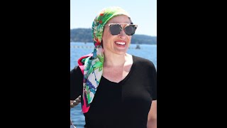 How to Tie our 40quot Square Cotton Vismaya Head Wrap [upl. by Elleuqram]