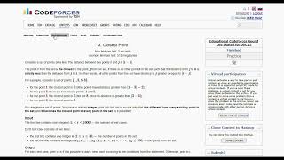 2004AClosest Point  Educational Codeforces Round 169 Rated for Div 2  CoderAnt2 [upl. by Sabec]