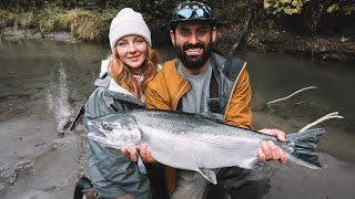 Catching MASSIVE Salmon in British Columbia Canada [upl. by Livi]