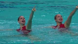 Artistic Swimming Duet Technical 2024Spain [upl. by Anilorak]