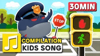 ROAD SAFETY SONG 30MIN COMPILATION  LARVA KIDS  SUPER BEST SONGS FOR KIDS  LEARNING SONG [upl. by Hanauq]