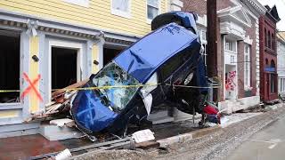 Ellicott City Main Street Flood Damage May 28 2018 [upl. by Yajet]