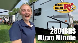 Winnebago Industries TowablesMicro Minnie2801BHS  by Johnnie Walker RV of Las Vegas Nevada [upl. by Marieann]