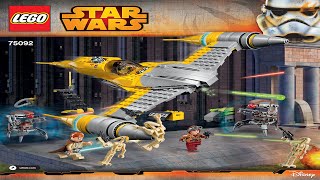 LEGO instructions  Star Wars  75092  Naboo Starfighter [upl. by Fayola]