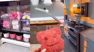 Satisfying OrganizingCleaningRestocking Fridge✨ ASMR ✨  Pt 28 tiktok asmrsounds cleaning [upl. by Ettigirb]