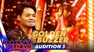 AMAZING VOICE Melody Mendapatkan GOLDEN BUZZER Dari Reza Arap  Indonesias Got Talent 2023 [upl. by Antipus]