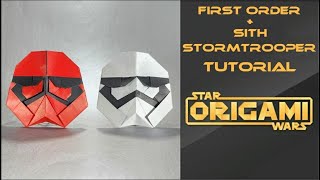 Star Wars Origami Tutorial First Order \ Sith Stormtrooper [upl. by Isied]