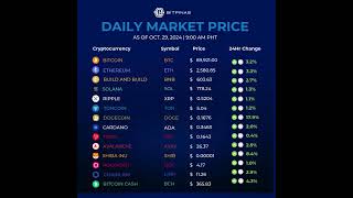 Crypto Price Update Oct 29 2024 [upl. by Oriole]