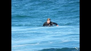 Actor Simon Baker Surfing Bronte Beach  2282017  By Cora Bezemer [upl. by Aicyle]