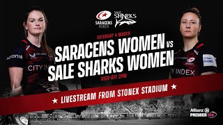 Allianz Premier 15s LIVE  Saracens Women v Sale Sharks Women [upl. by Notkcorb]