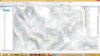 خطوط الكنتور2 contour lines gis [upl. by Edya]