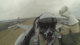 Belgian F16s  Air Policing Baltic States HD [upl. by Brighton]