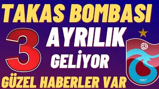 Büyük Müjde 3 isim ayrılıyor 8 numara takasla çözülecek flaş gelişme trabzonspor [upl. by Ainad]