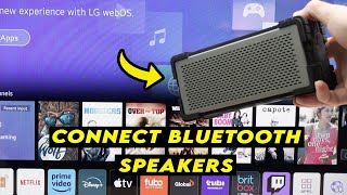 LG Smart TV How to Connect a Bluetooth Speaker or Soundbar [upl. by Faro]