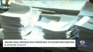 Online legal services shut down due to system malfunction [upl. by Vizzone]