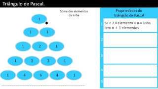 Triângulo de Pascal  Propriedades [upl. by Belamy]