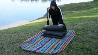 How To Roll Self Inflating Mat  Easy Way to Roll Self Inflating Mattress [upl. by Schatz]