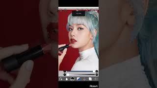 Lalisa blue coloring ibis paint X subscribe shortvideo lalisamanoban blackpink money [upl. by Novej]