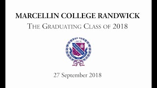 Marcellin College Randwick  2018 Graduation Video [upl. by Silva]