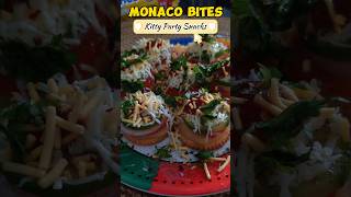 Monaco Bites  Party Snacks  Quick Recipe 😋 snacks shorts [upl. by Fausta]