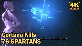 Halo Infinite Cortana Kills 76 Spartans Cutscene 4K [upl. by Tad]