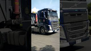 Black blue Volvo Trailer spotted heavytruck highlights ytshorts PapaJohnyA [upl. by Wandis200]