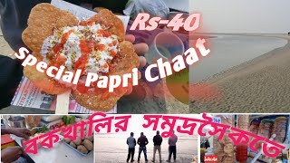 Papri chaat Sea Food At Bakkhali with bakkhali site senseRs40AR cooking ampfood [upl. by Barna]