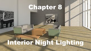 GSG  Vectorworks Renderworks 2015  Interior Night Lighting [upl. by Acinorahs40]