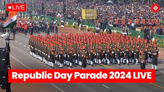 Republic Day Parade 2024 75th Republic Day Parade at Kartavya Path  26 January Parade 2024 [upl. by Acinehs45]