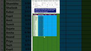 Excel Job Interview Question Master Day Month and Year Functions in Excel ExcelTips [upl. by Amoreta]