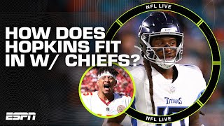 How will DeAndre Hopkins fit in with Patrick Mahomes and the Kansas City Chiefs  NFL Live [upl. by Ahsonek20]