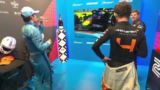 F1 Cooldown Room Miami Grand Prix  Lando first win [upl. by Nivart]