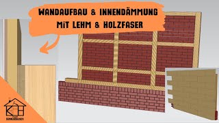 Wandaufbau amp Innendämmung mit Lehm amp Holzfaser Planung Altbau Fachwerk FACHWERK SANIERUNG Teil 4 [upl. by Mosley]