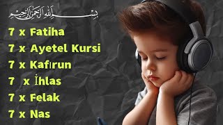 NAZAR DUASI 7 Fatiha 7 Ayetel Kürsi 7 İhlas 7 Felak 7 Nas Kuranı Kerim Rukye 060724 [upl. by Theall]