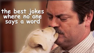 the best parks jokes where no one says a word  Parks and Recreation  Comedy Bites [upl. by Goth]