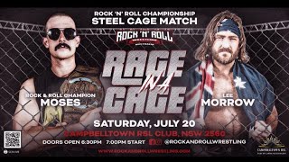 STEEL CAGE MATCH The One Moses vs Lee Morrow for the Rock n Roll Championship [upl. by Zsuedat]