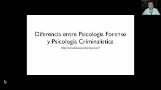 Diferencia entre Psicología Forense y Criminal  Ps Cristián Araos [upl. by Haskell]